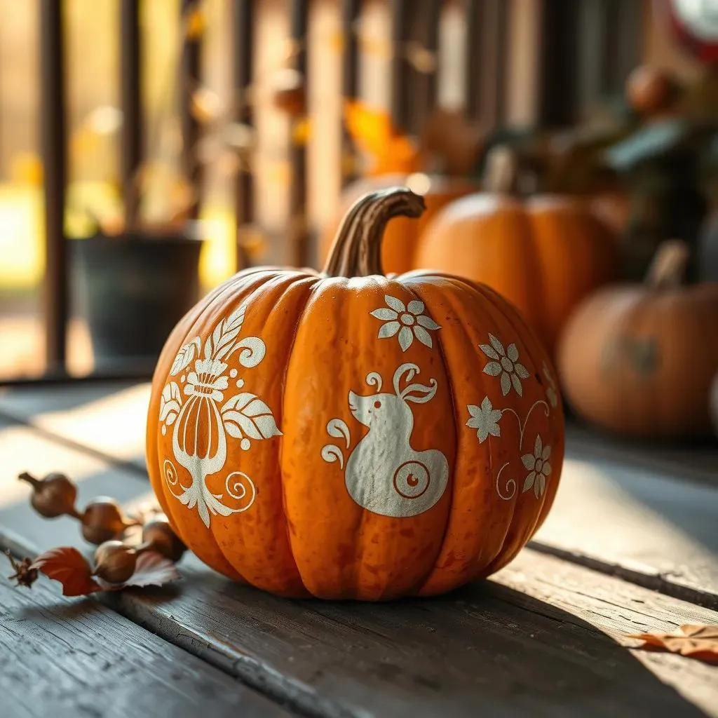 Using Stencils for Cute and Easy Pumpkin Designs