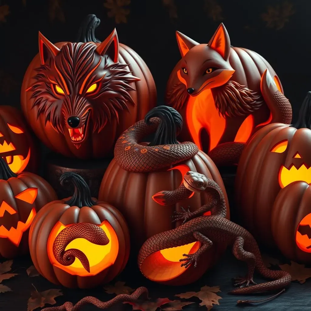 Wild Animal Pumpkin Carving: From Furry to Scaly