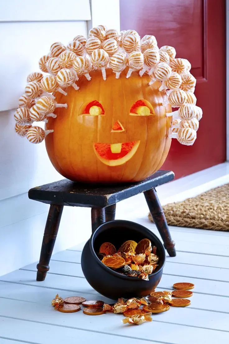 Wild Hairstyles: Creative Pumpkin Carving Ideas With Hair